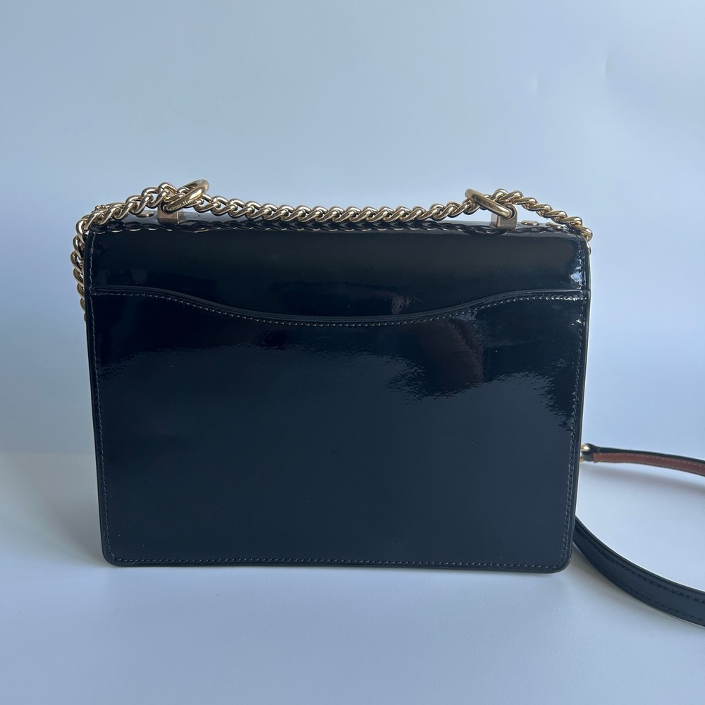 Coach Klare Crossbody Black Signature Patent Leather Bag CV397 - Picture 2 of 11